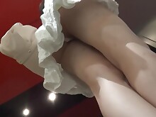 Asian College Cute Fetish HD Japanese Legs Skirt Solo