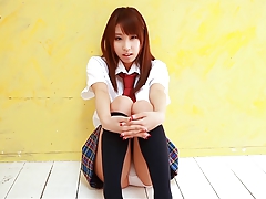Asian Classroom College Gorgeous Japanese Schoolgirl Skirt Tease Teen