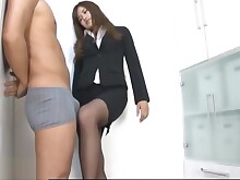 Asian Blowjob Boss Fantasy Japanese Panties Stockings